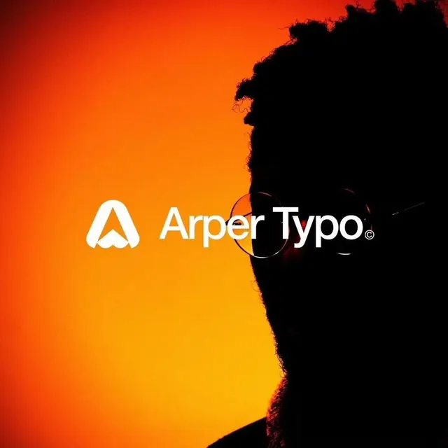 Arper Typo logo, geometric, minimal, light