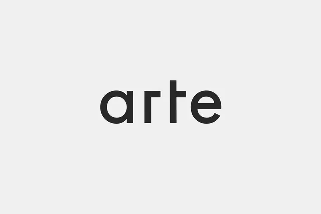 Arte logo, geometric, minimal, dark