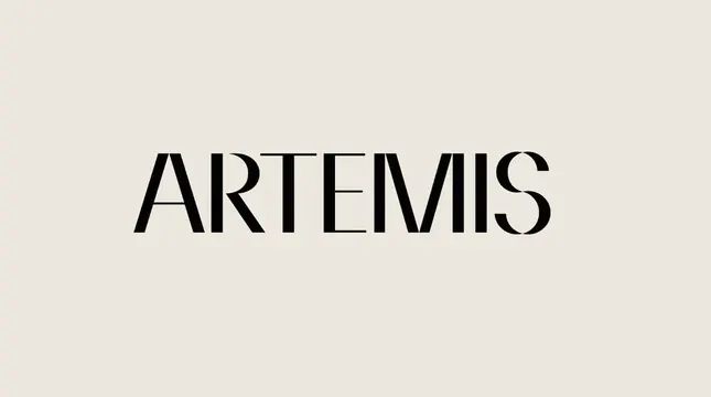 Artemis logo, luxury, minimal, dark