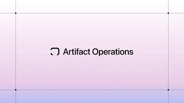 Artifact Operations logo, minimal, geometric, dark