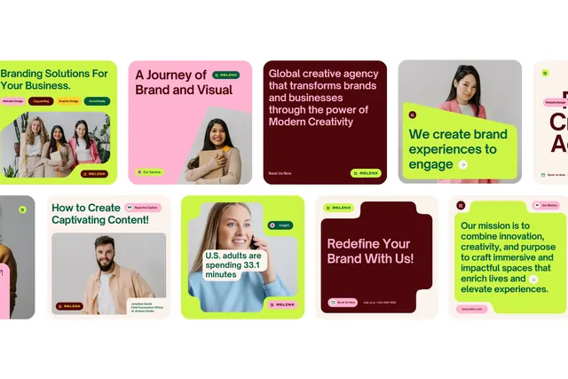 Pastel service-card grid, minimal, corporate-clean, pastel
