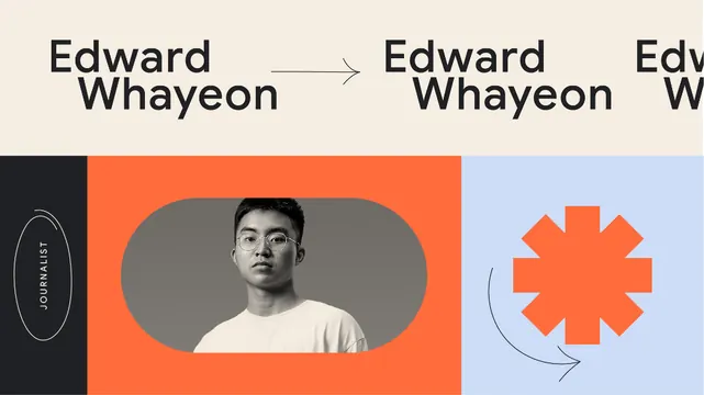 Edward Whayeon portfolio specimen, minimal, corporate-clean, light