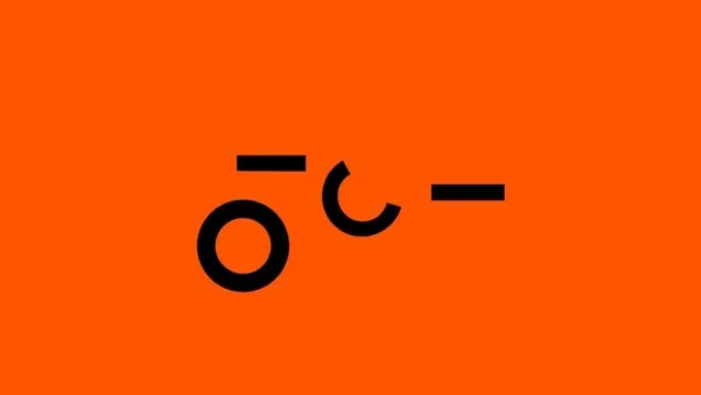 Minimalist smiling face logo, minimal, geometric, warm
