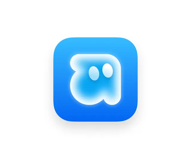 Ghost App Icon Concepts, playful, vibrant