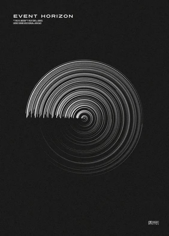Event Horizon Visual Identity, minimal, monochrome, monochrome