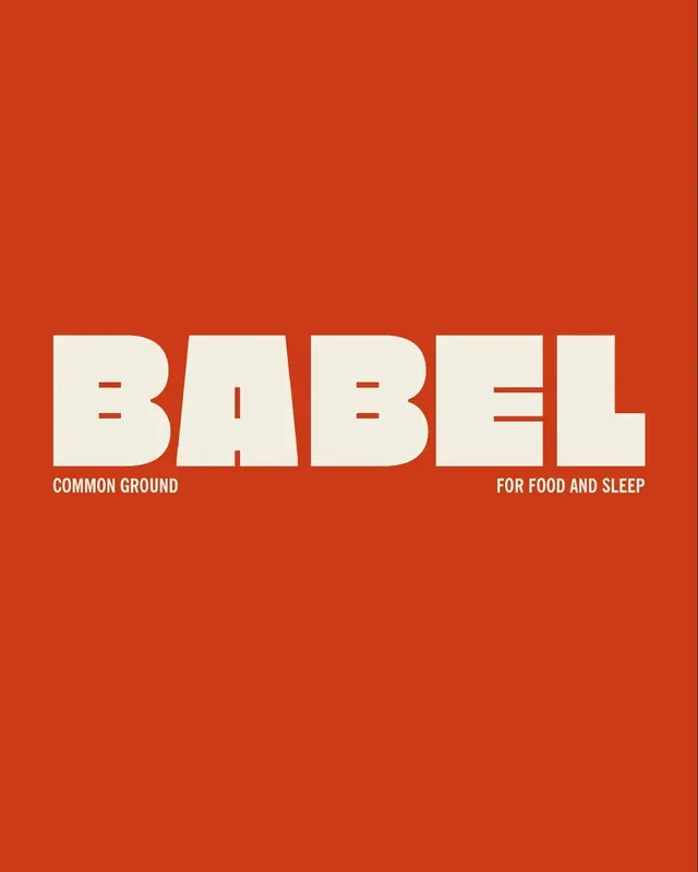 Babel logo, geometric, minimal, light