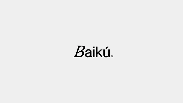 Baiku logo, luxury, dark