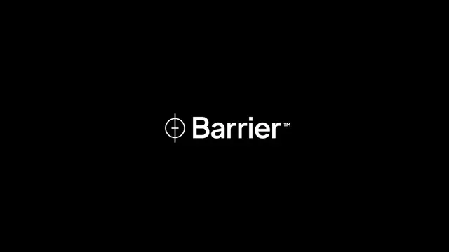 Barrier logo, geometric, minimal, light