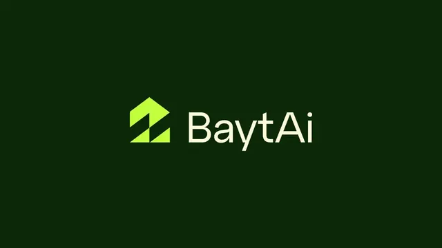 BaytAi logo, geometric, minimal, warm