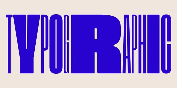 TYPOGRAPHIC condensed slab type specimen, minimal, geometric, light