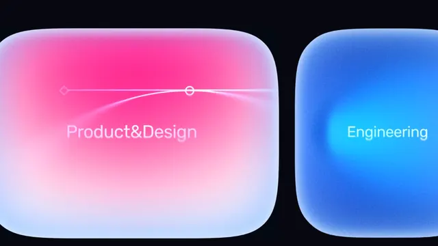 Dual-gradient rounded tiles with labels, gradient-heavy, minimal, cool