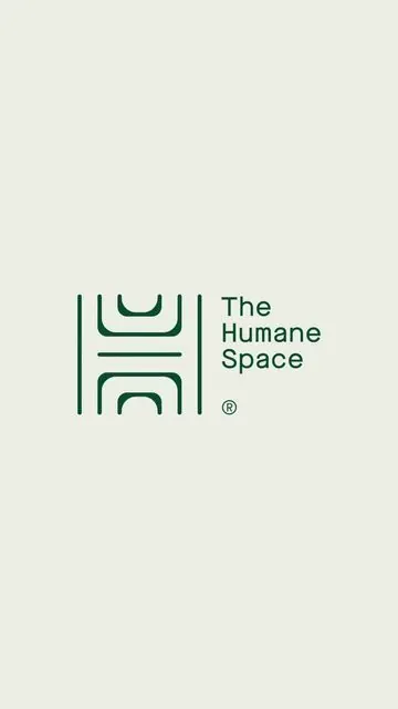 The Humane Space geometric wordmark, minimal, geometric, light