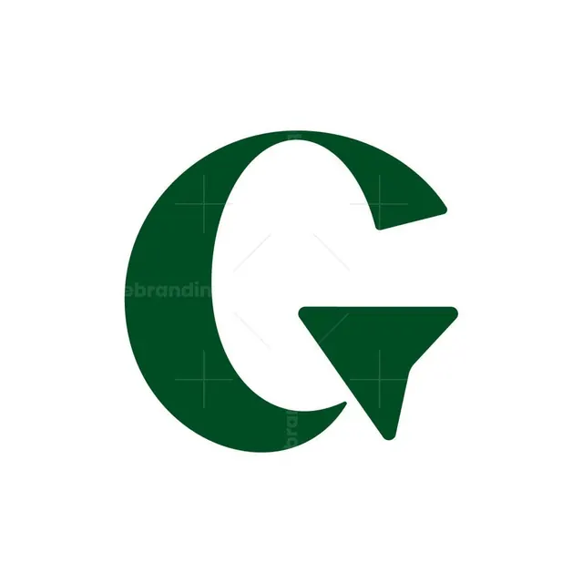 G Cursor Logo, minimal, geometric, light