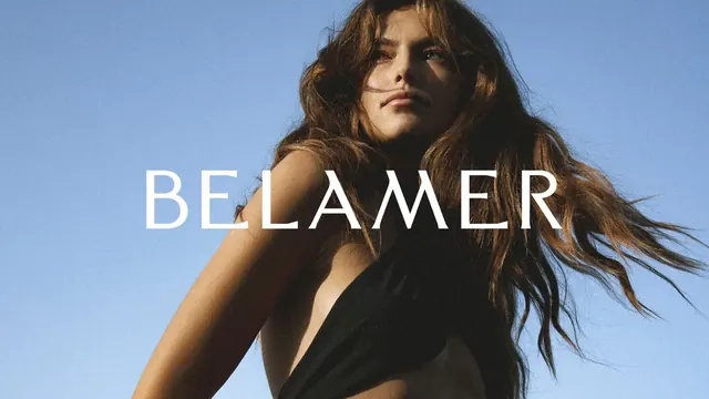 Belamer logo, minimal, light