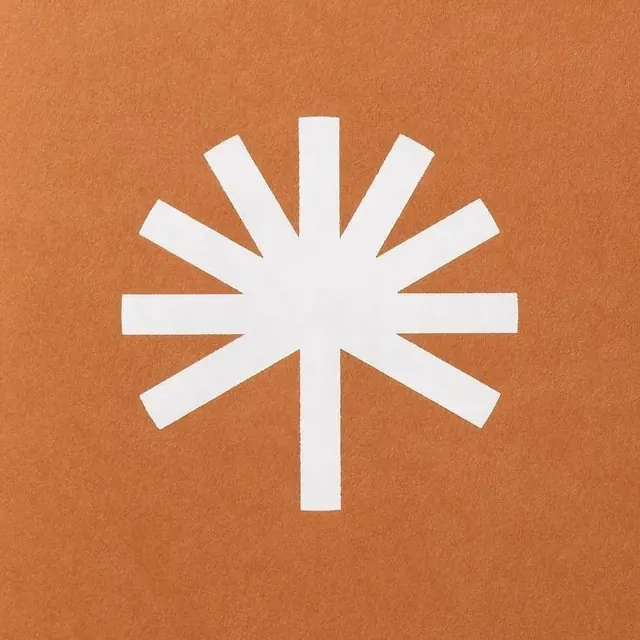 Better Place Forests logo, geometric, minimal, light
