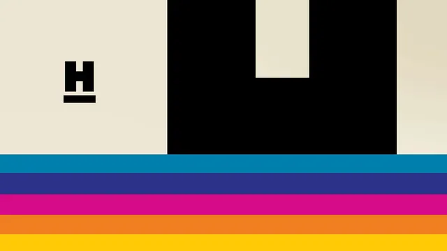 Geometric Block Identity, minimal, swiss, high-contrast