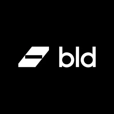 bld logo, geometric, minimal, light