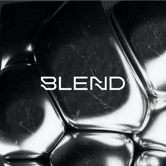 Blend logo, geometric, minimal, light