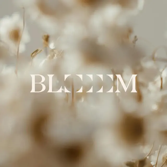 Bloooom logo, luxury, minimal, light