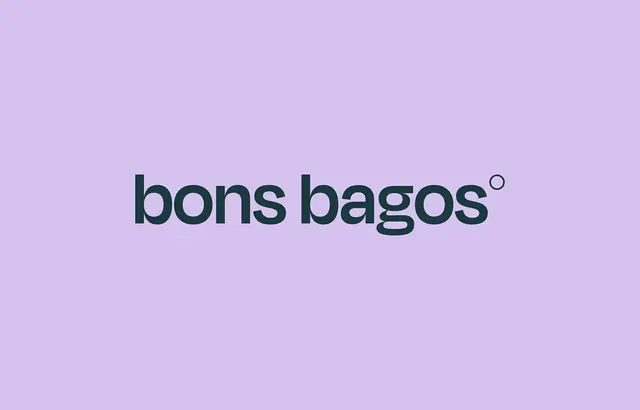 Bons Bagos logo, minimal, cool