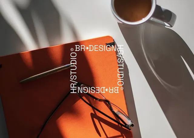 Br Design logo, minimal, line-art, light