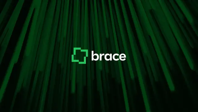 Brace logo, geometric, minimal, cool