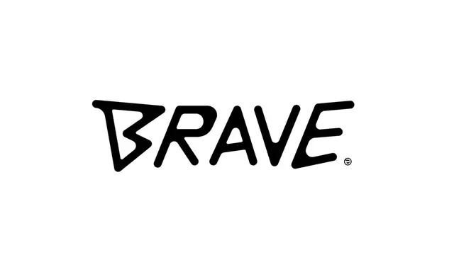 Brave logo, minimal, dark