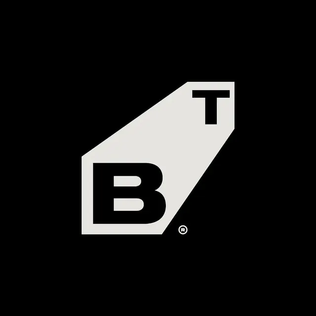 BT STUDIOS logo, geometric, minimal, light