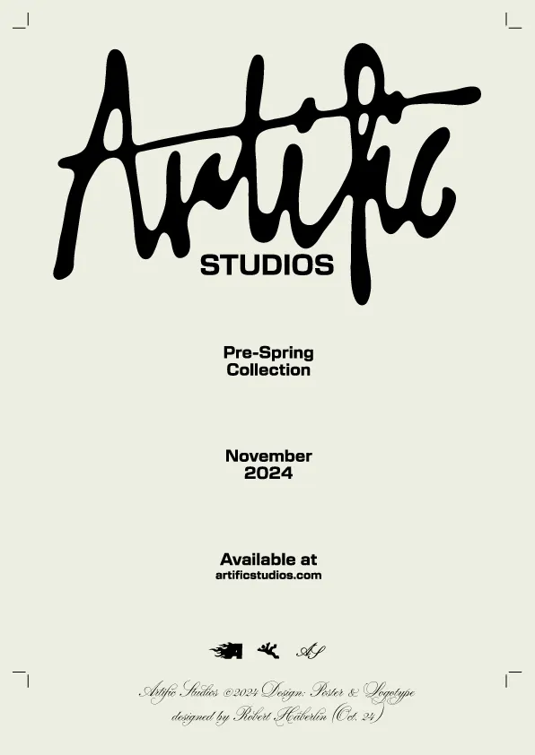 Aultik Studios handwritten script logo, minimal, organic, dark