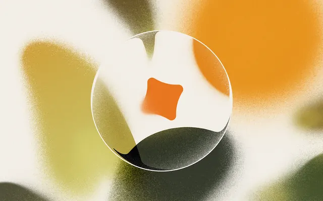Soft-focus abstract composition with floating orb, abstract, minimal, warm