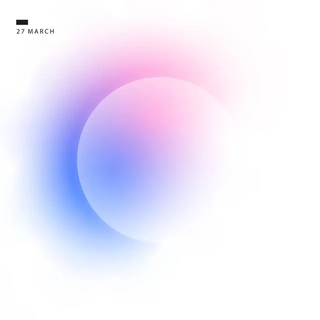 Soft radial gradient abstract poster, minimal, gradient-heavy, cool
