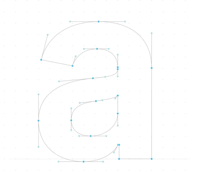 Geometric Letterform Construction, minimal, geometric, light