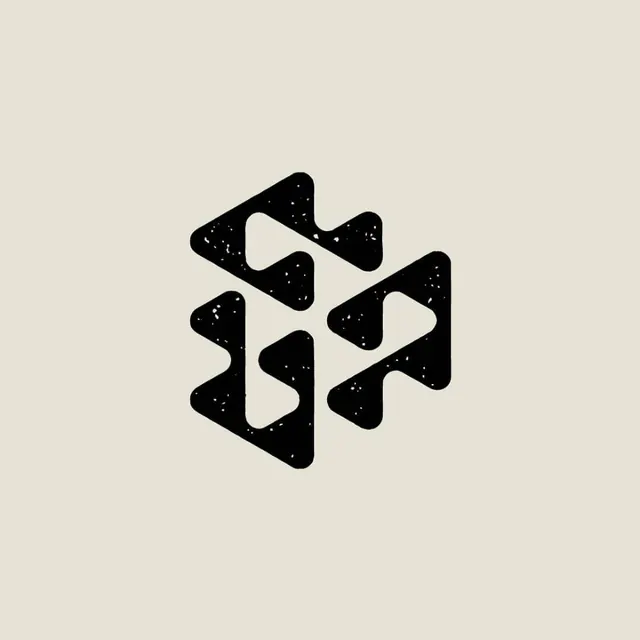 Minimal monochrome logo, minimal, monochrome, dark