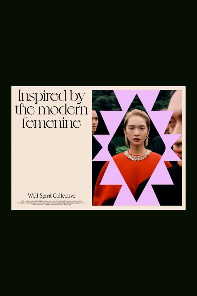Well Spirit Collective editorial spread, editorial, geometric, light