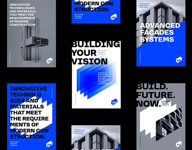 Modern architecture brand identity with geometric grids, geometric, minimal, monochrome