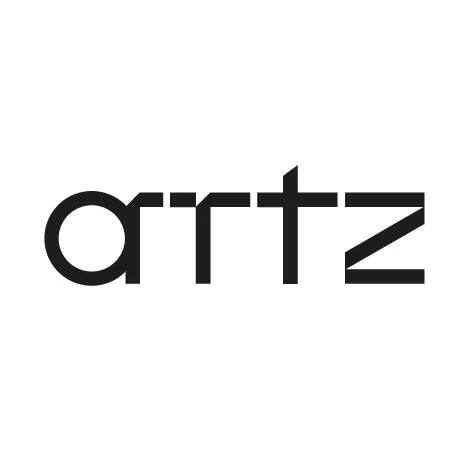 Arttz geometric typeface specimen, minimal, geometric, dark