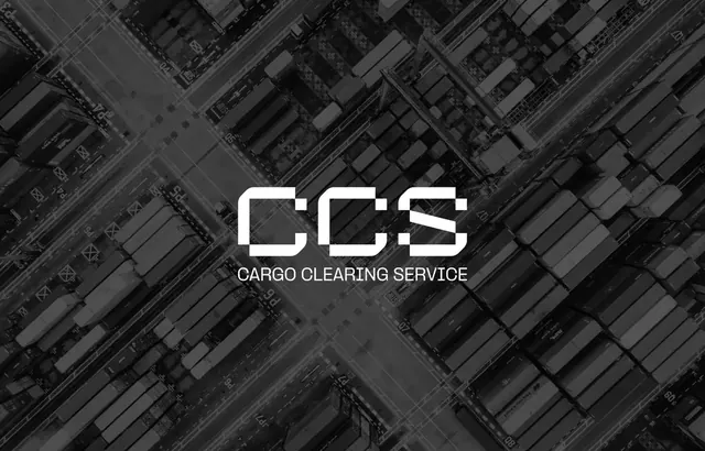 Cargo Clering Service logo, geometric, minimal, light