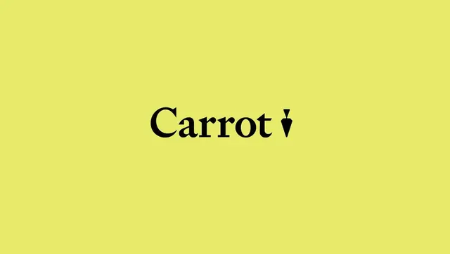 Carrot logo, luxury, minimal, dark