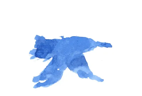 Abstract organic watercolor mark, abstract, organic, light