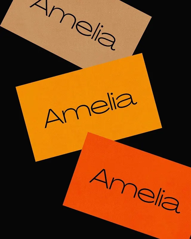 Amelia Wordmark Variations, minimal, geometric, vibrant