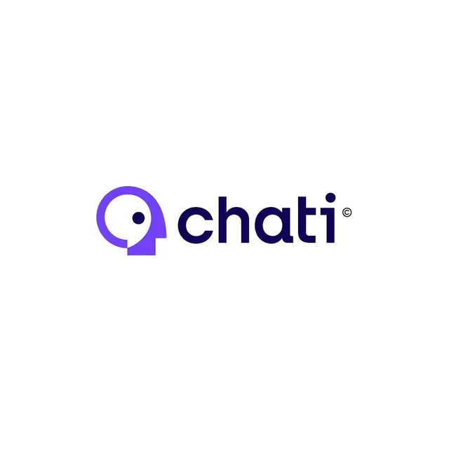 Chati logo, geometric, minimal, cool