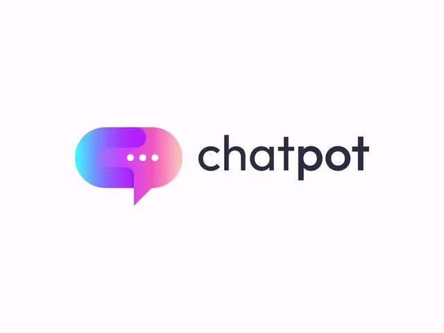 ChatPot logo, geometric, minimal, cool