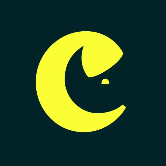 Chester Zoo crescent C monogram, minimal, geometric, high-contrast