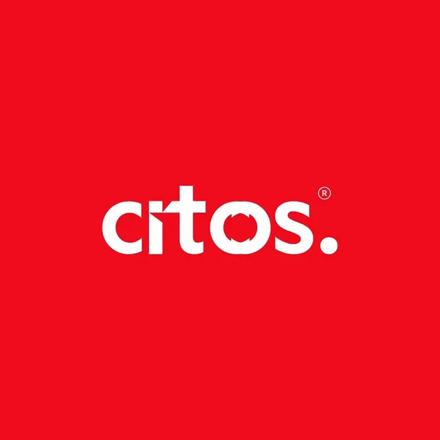 Citoos logo, geometric, minimal, light