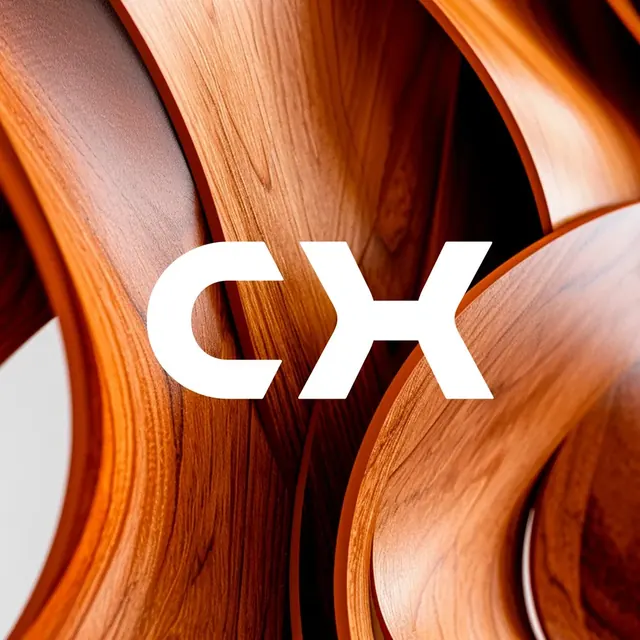 Clac House logo, geometric, minimal, light