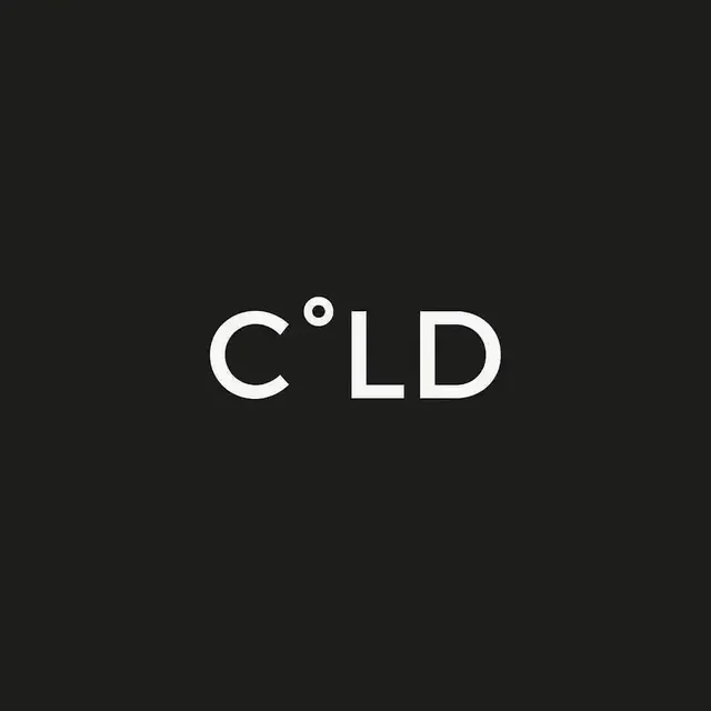 Cold logo, minimal, geometric, light