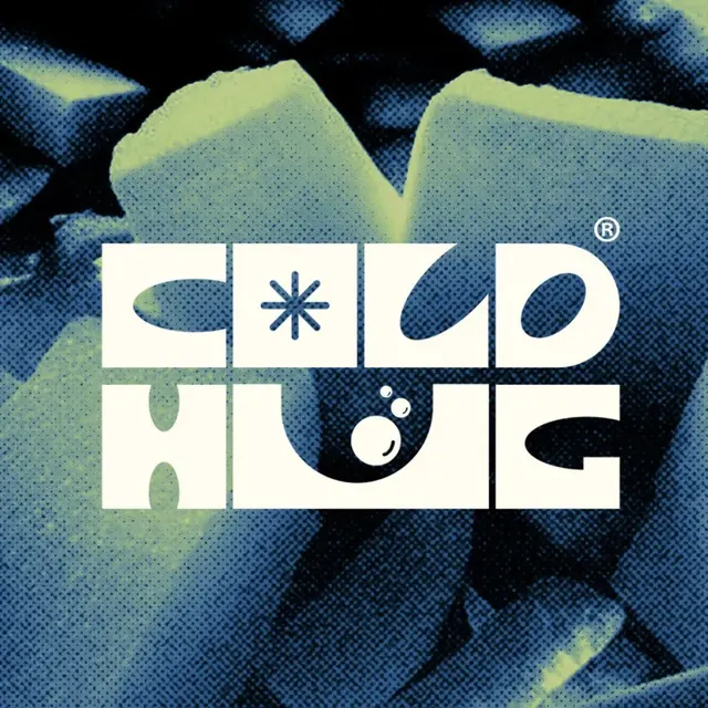 Coldhug logo, geometric, minimal, light