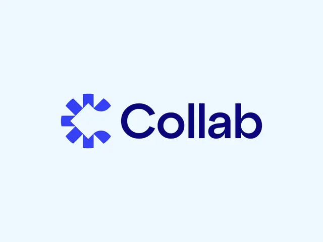 Collab logo, geometric, minimal, cool