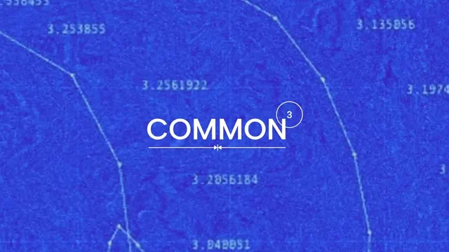 Common logo, minimal, geometric, light