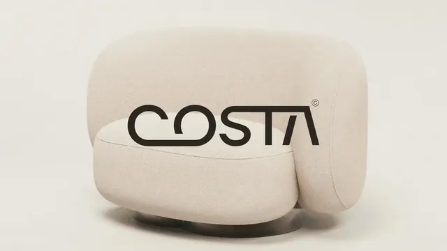 Costa logo, geometric, minimal, dark